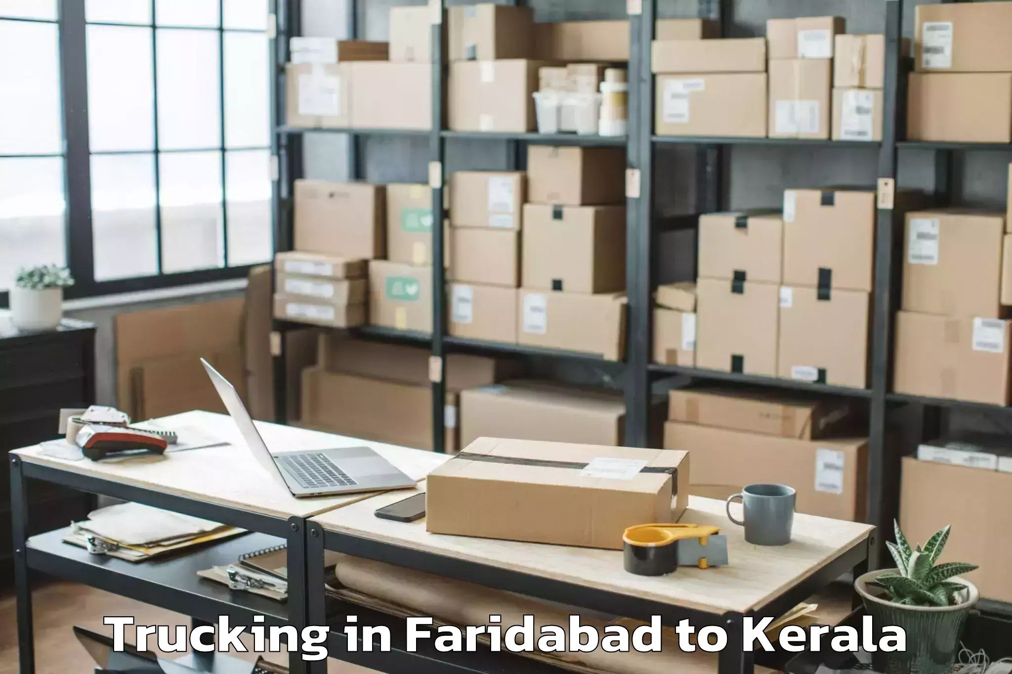 Book Faridabad to Chelakkara Trucking